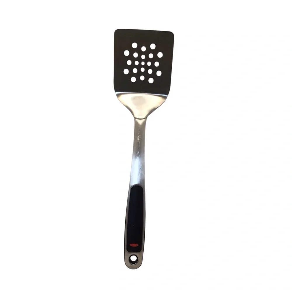 OXO SoftWorks Stainless Steel Slotted Turner Spatula Non-Slip Handle 13”